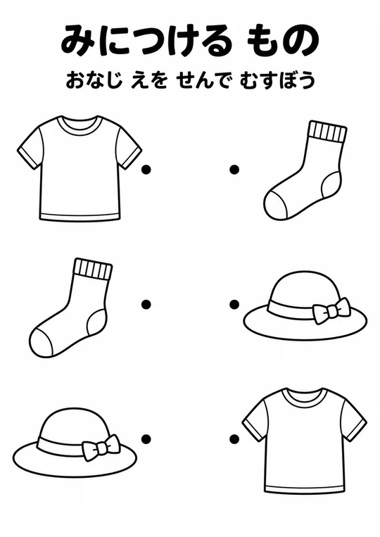 みにつける ものの教材