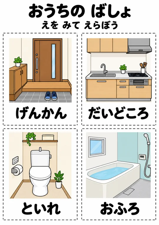 おうちの ばしょの教材